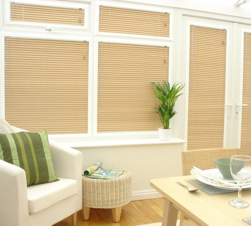 Perfect fit wooden shop blinds